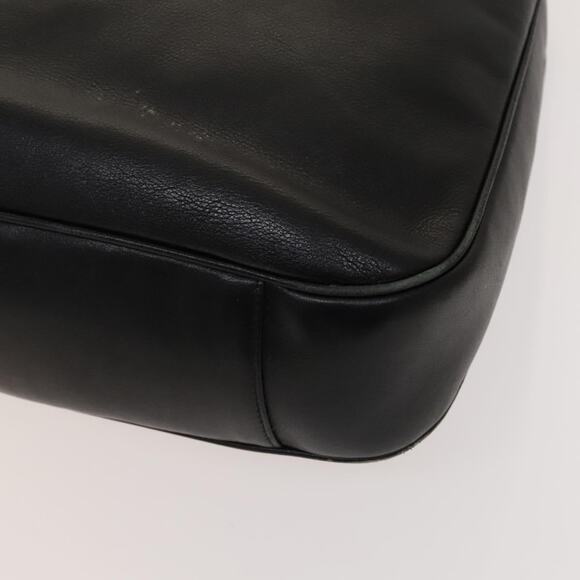 GUCCI Bamboo Hand Bag Leather Black Gold 001 001 - Picture 10 of 16